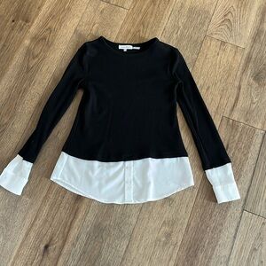 CALVIN KLEIN | layered blouse, size XS